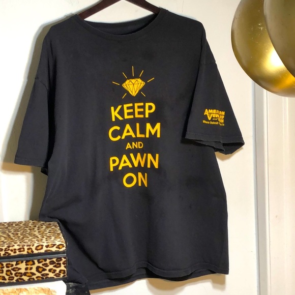 Vintage Other - Vintage Pawn Shop Tee Men’s Keep Calm Black‎ T-Shirt XXL